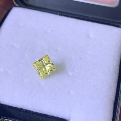 comprar 1.37CT Amarelo Intenso Fantástico VVS1 EX VG CVD Fabricado em laboratório Diamantes Corte Princesa Certificado IGI online manufacture