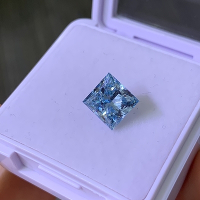 comprar 3.22CT Azul Intenso VS2 2EX CVD Laboratório Crescido Diamond Princess Cut online manufacture