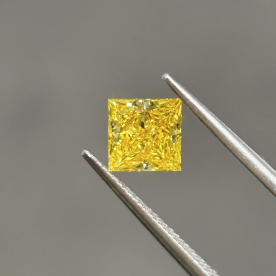 comprar 1.15ct Diamante de laboratório amarelo cortado por princesa Diamante CVD VVS2 2EX N IGI online manufacture