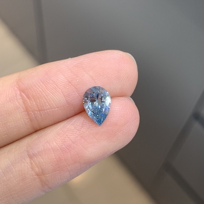 comprar 1.03ct Diamantes de laboratório CVD Pear Cut Fancy Intense Blue VS2 2EX N IGI online manufacture