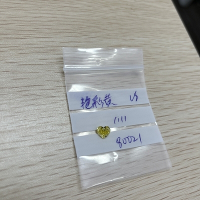comprar 1.11CT Amarelo Fantástico VS HPHT Diamante de Laboratório Crescido Corte de Coração IGI Diamante Solto online manufacture