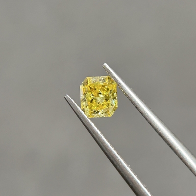 comprar 0.55ct VS2 Laboratório Criado Canário Amarelo Diamantes Radiante Corte OEM ODM online manufacture