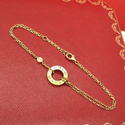 comprar Pulseira de ouro maciço de 18 quilates GH Cor VS Claridade Tamanho 7