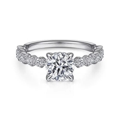 comprar 18K 14K 10K ouro real personalizado China Fábrica 1 quilate 2 quilates DEF VVS VS Laboratório Criado Diamante Anel de Noivado online manufacture