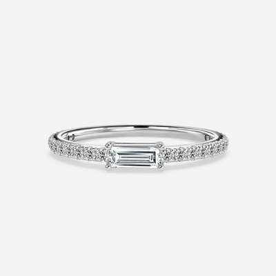 comprar 18K 14K 10K ouro maciço personalizado clássicos jóias VVS clareza HPHT corte laboratorial crescido anel de diamante online manufacture