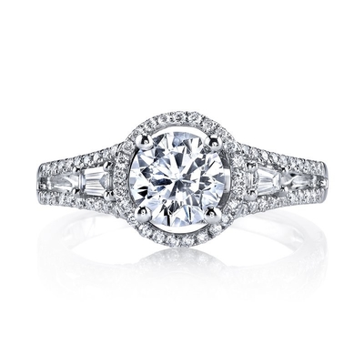 comprar 18K 14K 10K 9K Platina Halo Laboratório Criado Diamante Anel de Noivado 1 a 3 quilates online manufacture