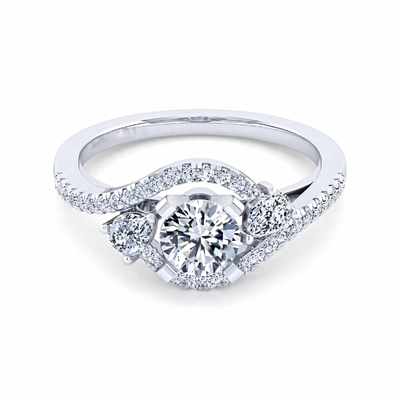 comprar Anéis de diamante de forma redonda de pedra preciosa online manufacture