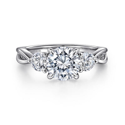 comprar Anéis de noivado de diamantes de forma redonda de pedra preciosa IGI Certificado online manufacture