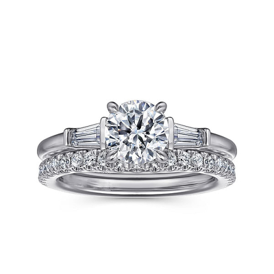 comprar Anel de casamento de diamante de tipo de laboratório de pedra preciosa VVS Claridade HPHT Anel de diamante de corte redondo de laboratório online manufacture