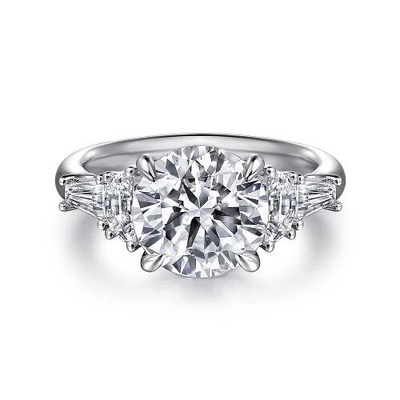 comprar Lab Diamond Wedding Band VVS Clarity HPHT Round Cut Lab Grown Diamond Ring Anel de casamento de diamantes online manufacture