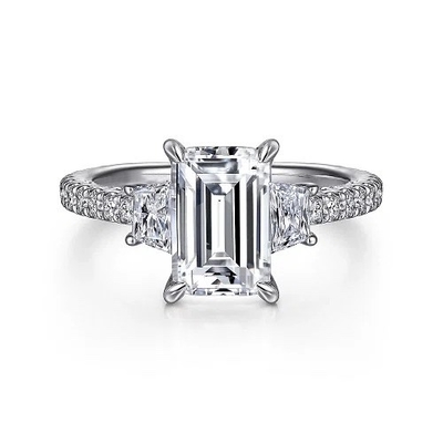 comprar Lab Diamond Wedding Band VVS Clarity HPHT Emerald Cut Lab Grown Diamond Ring Anel de casamento de diamante online manufacture