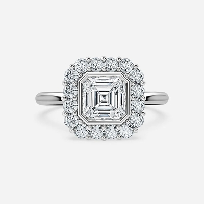 comprar Anel de casamento de diamante de laboratório em forma redonda online manufacture