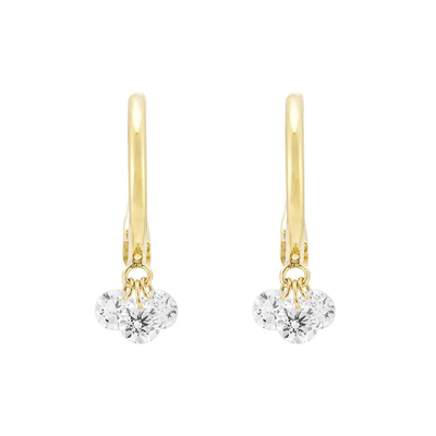 comprar 0.4 quilates VVS HPHT Round Cut Laboratório Criado Diamante Loop brincos em Prong Setting online manufacture