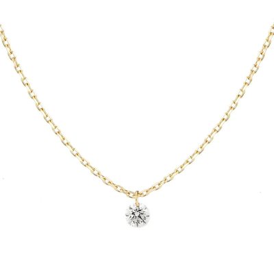 comprar Colar de diamante de corte redondo de laboratório com estilo clássico 18K 14K 10K ouro maciço online manufacture