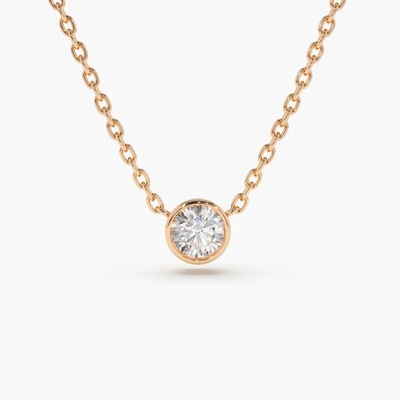comprar Collar de diamante de laboratório 14K de ouro maciço Claridade CVD online manufacture