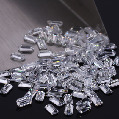 Diamante de laboratório HPHT 1.0 a 3.7 mm Baguete Branco Forma DEF Cor VVS Claridade