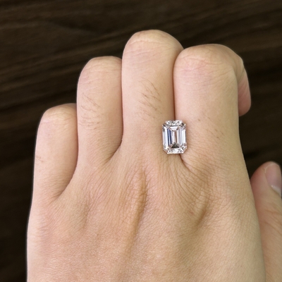 3.22ct Esmeralda cortada em laboratório Diamante crescido CVD F VS1 VG EX N IGI LG630433830