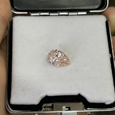 3.01CT Fancy Light Pink Cvd Diamond VS1 2EX CVD Laboratório Crescido Diamond Pear Cut Certificado IGI