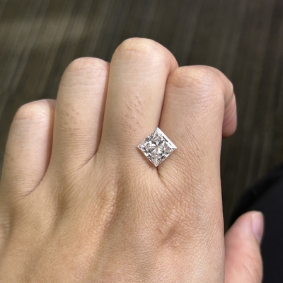3.31 quilates E VS2 EX VG CVD Laboratório Diamante Princesa Corte Para Jóias DIY