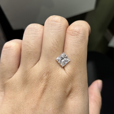 3.09CT D Cor VS1 Claridade EX VG CVD Princess Laboratório Diamantes cultivados