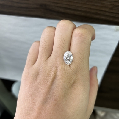 4.07 quilates VS2 E CVD Laboratório Criado Diamantes Corte Oval OEM ODM