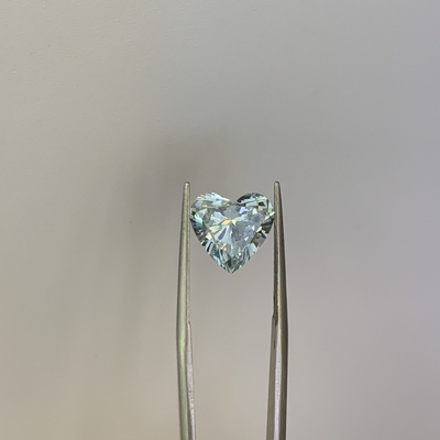4.17 quilates SI2 Claridade Azul Crescido Brilho Diamantes Corte de Coração
