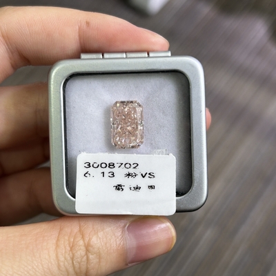 6Homem de.13 quilates fez diamante rosa rosa solto versus diamantes de corte radiante